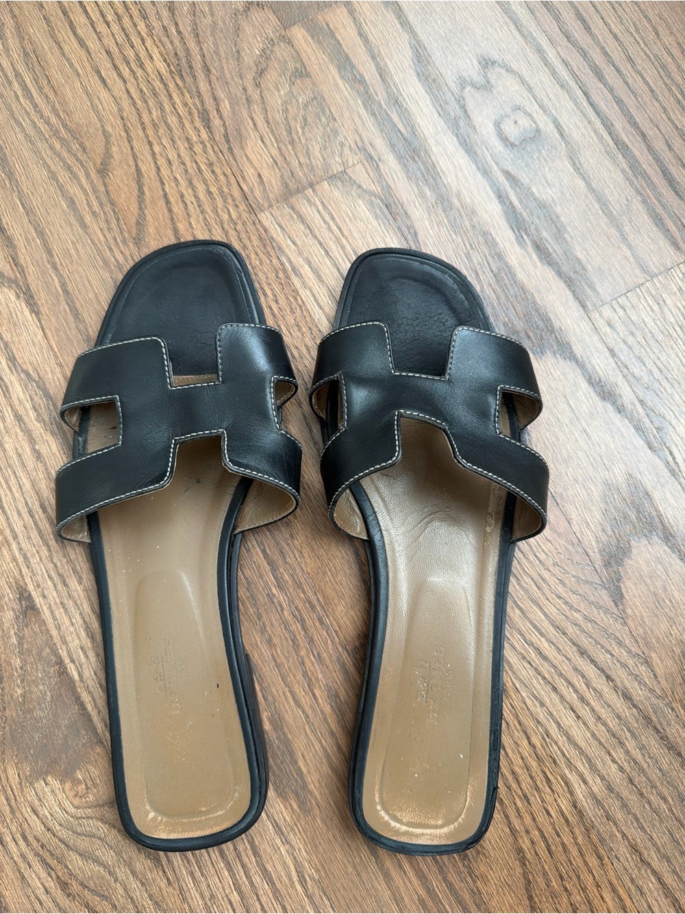 Hermes Orans Black Size 40